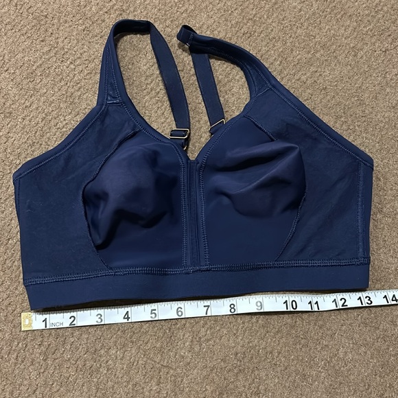 Navy Blue Soma Embraceable Wireless Unlined Bra 36DD Like New - Picture 2 of 8